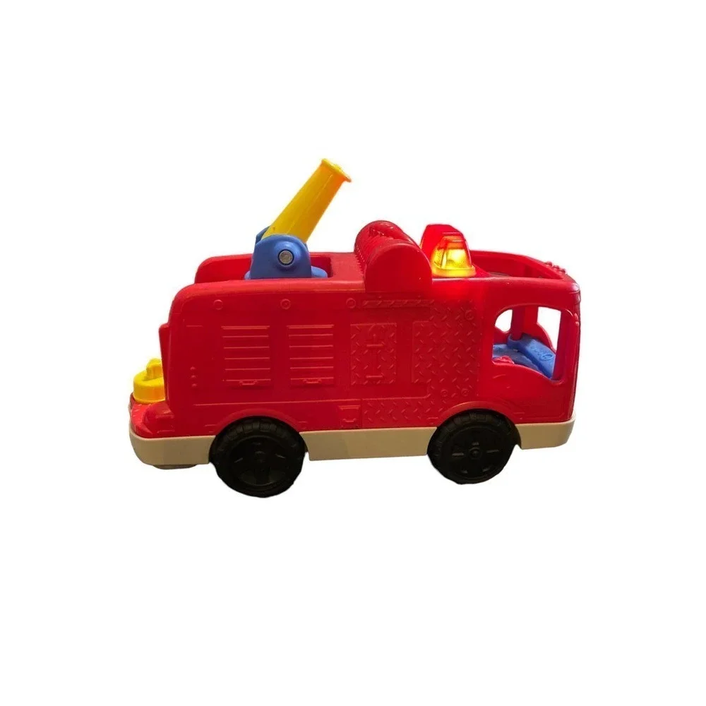 Fisher Price Little People Helping Others Fire Truck Lights Talking Toy 12